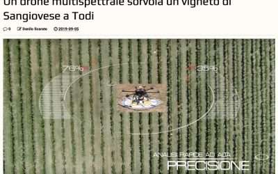 Quadricottero News | Un drone multispettrale sorvola un vigneto di Sangiovese a Todi