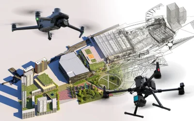 Uso droni nei cantieri per nuvole di punti e BIM