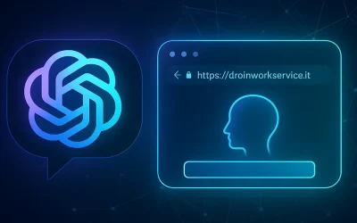 Droinservice.eu: il primo sito web realmente governato dall’Intelligenza Artificiale