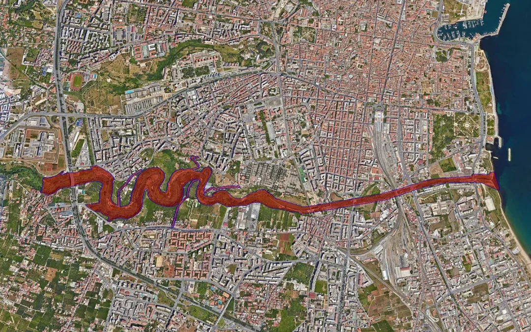 Rilievo con drone e LiDAR del Fiume Oreto a Palermo